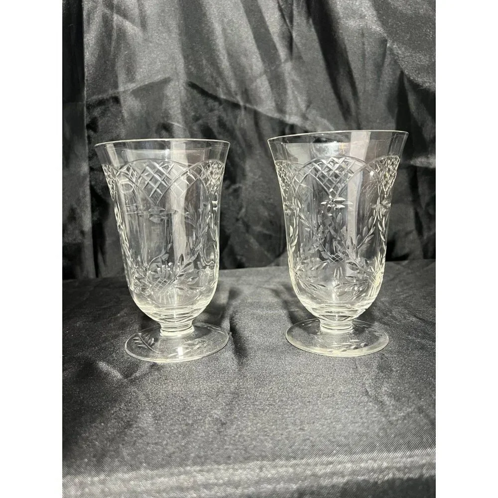 Vintage 2pc Glass Set - Picture 1 of 7
